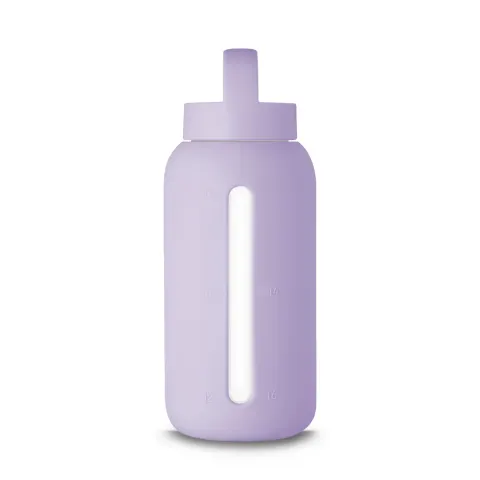 Muuki szklana butelka na wodę 720 ml Pastel Lilac