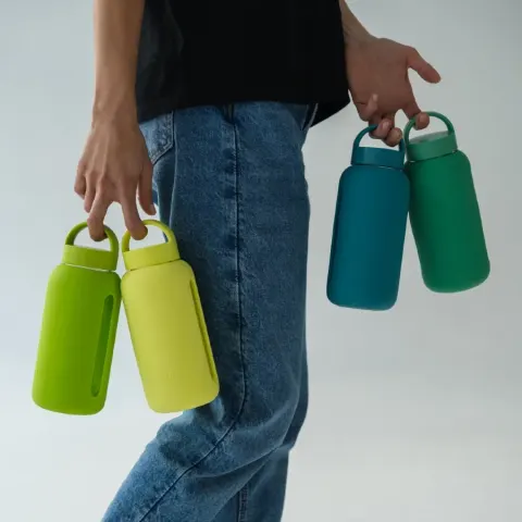 Muuki szklana butelka na wodę 720 ml Electric Lime