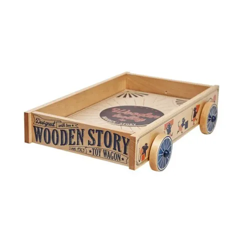 Wooden Story drewniany wózek do ciągnięcia