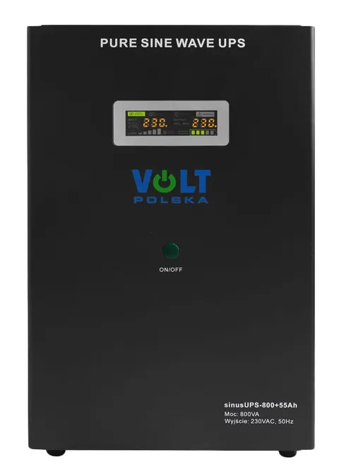 Zasilacz awaryjny Volt Sinus 800 + akumulator 55Ah 12V 800VA/500W