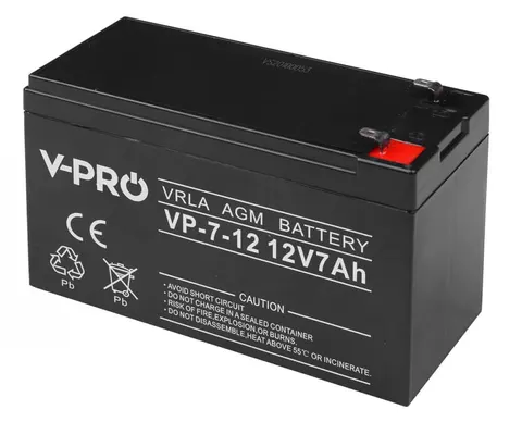 Akumulator Volt VPRO VRLA AGM 12V 7Ah