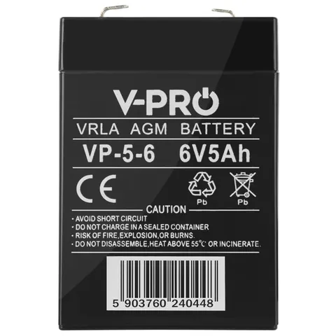 Akumulator Volt VPRO VRLA AGM 6V 5Ah