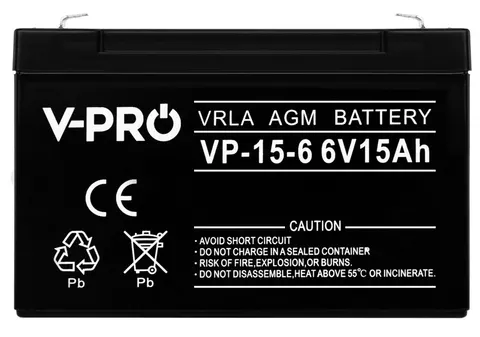 Akumulator Volt VPRO VRLA AGM 6V 15Ah