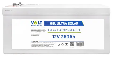 Akumulator żelowy Volt GEL VPRO Premium 12V 260Ah
