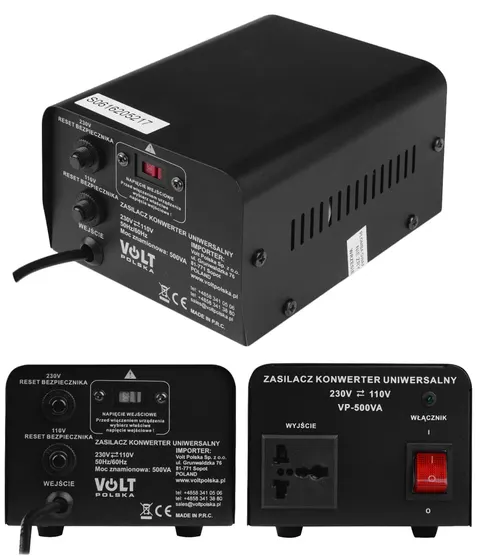 Uniwersalny konwerter napięcia Volt VP 500 230/110V