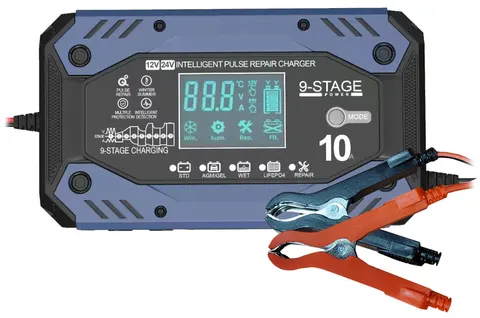 Prostownik automatyczny Volt Polska COMPACT LCD 12V 10A/24V 5A LiFEPO4/AGM
