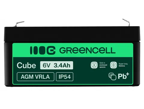 Akumulator Green Cell AGM VRLA 6V 3.4Ah