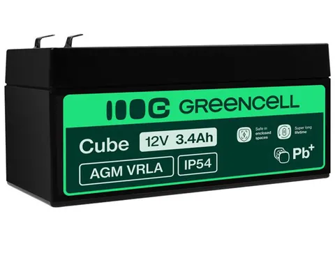 Akumulator Green Cell AGM VRLA 12V 3.4Ah