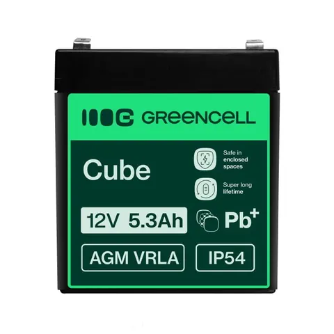 Akumulator Green Cell AGM VRLA 12V 5.3Ah