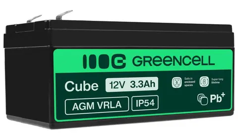 Akumulator Green Cell AGM VRLA 12V 3.3Ah