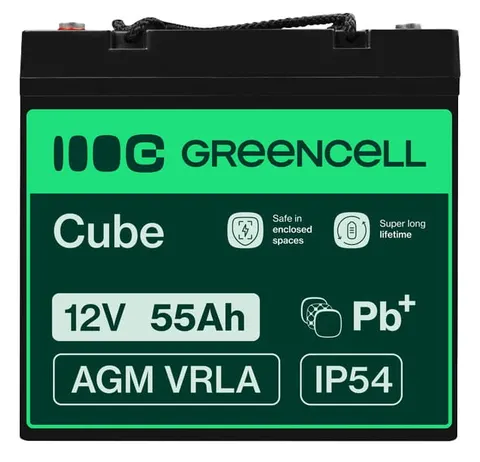 Akumulator Green Cell AGM VRLA 12V 55Ah