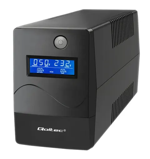 Zasilacz awaryjny UPS Line Interactive Qoltec Monolith 450VA/240W LCD USB RJ45