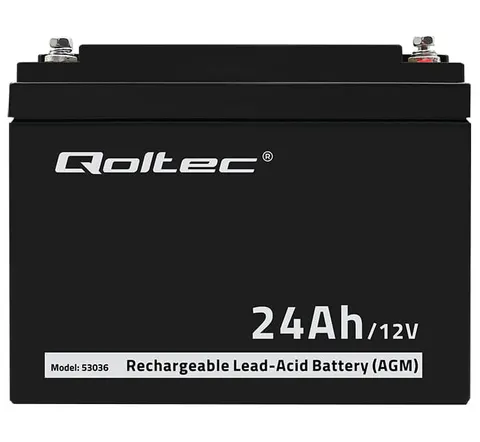 Akumulator Qoltec AGM LongLife 12V 24Ah