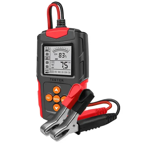 Cyfrowy tester akumulatora z wyświetlaczem LCD Qoltec 12V/24V 3Ah-200Ah