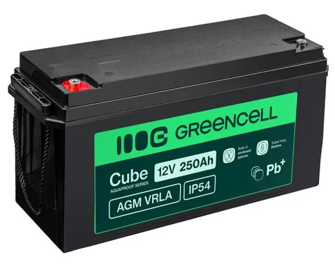 Akumulator Green Cell Cube AGM VRLA IP54 12V 250Ah