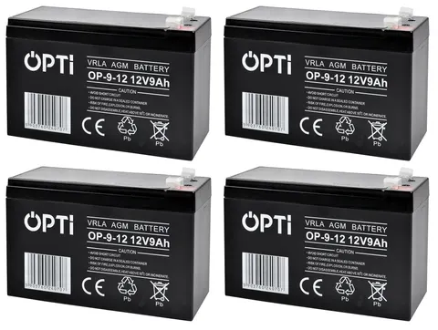 4 x akumulator Volt OPTI VRLA AGM 12V 9Ah 12V/24V/36V/48V