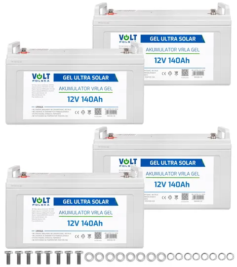 4 x akumulator żelowy Volt GEL VPRO Premium 12V 140Ah
