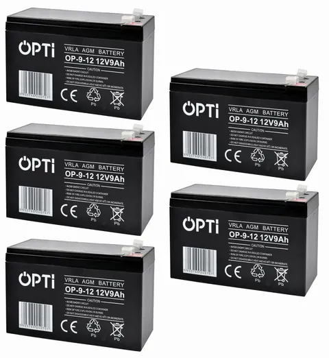 5 x akumulator Volt OPTI VRLA AGM 12V 9Ah