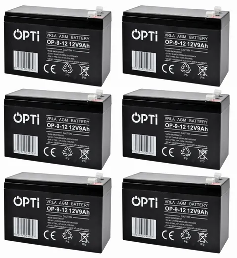 6 x akumulator Volt OPTI VRLA AGM 12V 9Ah