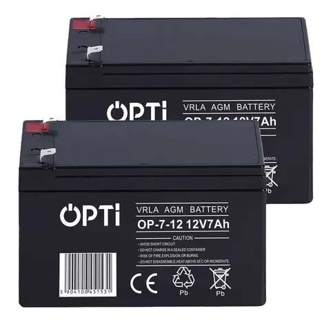 2 x akumulator Volt OPTI VRLA AGM 12V 7Ah