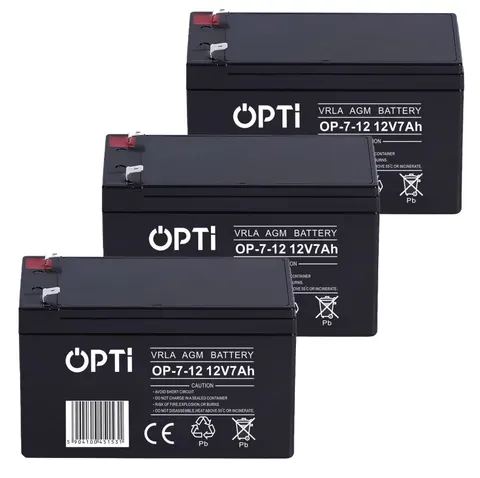 3 x akumulator Volt OPTI VRLA AGM 12V 7Ah