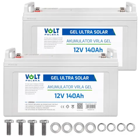 2 x akumulator żelowy Volt GEL VPRO Premium 12V 140Ah