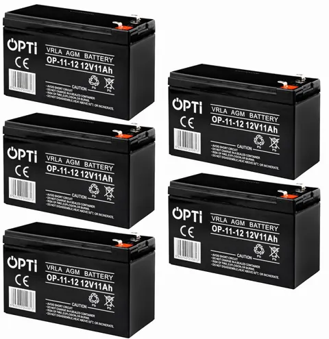 5 x akumulator Volt OPTI VRLA AGM 12V 11Ah