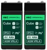 2 x akumulator Green Cell AGM VRLA 4V 4Ah