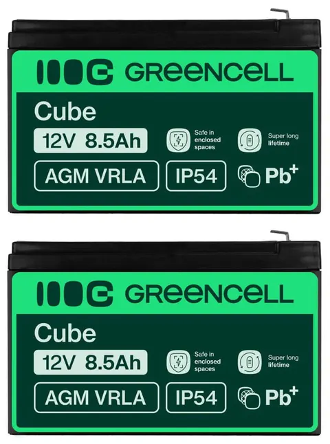 2 x akumulator Green Cell AGM VRLA 12V 8.5Ah