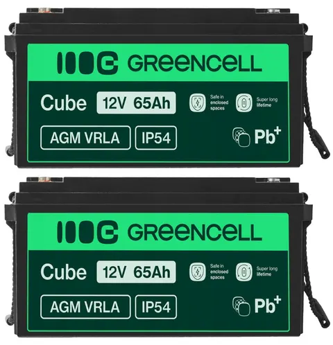 2 x akumulator Green Cell AGM VRLA 12V 65Ah