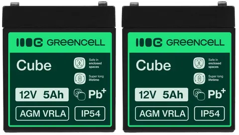 2 x akumulator Green Cell AGM VRLA 12V 5Ah