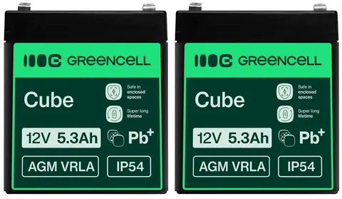 2 x akumulator Green Cell AGM VRLA 12V 5.3Ah