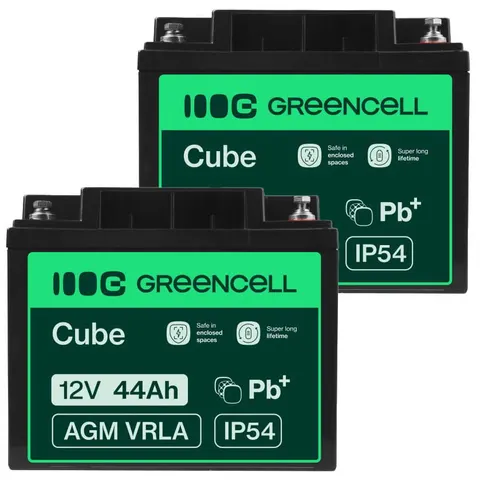 2 x akumulator Green Cell AGM VRLA 12V 44Ah