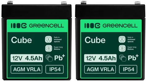 2 x akumulator Green Cell AGM VRLA 12V 4.5Ah