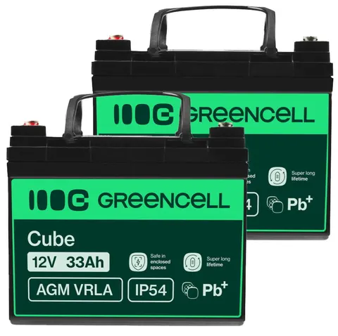 2 x akumulator Green Cell AGM VRLA 12V 33Ah