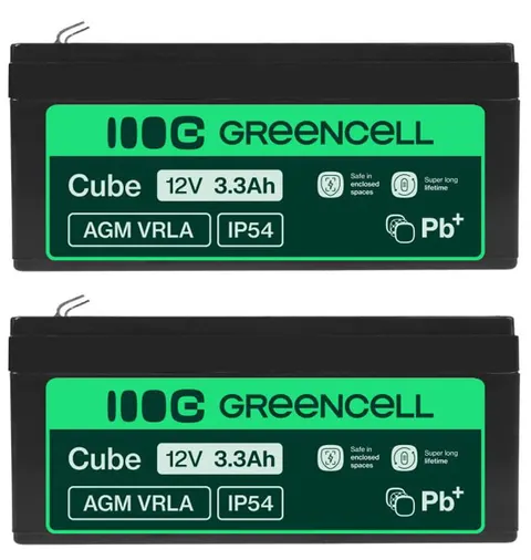 2 x akumulator Green Cell AGM VRLA 12V 3.3Ah