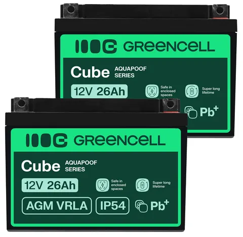 2 x akumulator Green Cell AGM VRLA 12V 26Ah