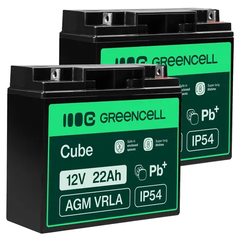 2 x akumulator Green Cell AGM VRLA 12V 22Ah