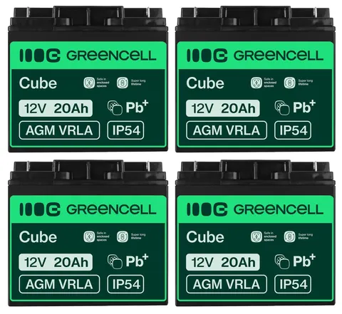 4 x akumulator Green Cell AGM VRLA 12V 20Ah