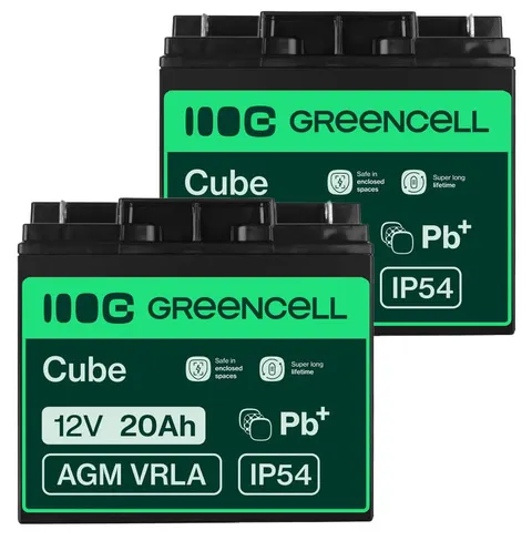 2 x akumulator Green Cell AGM VRLA 12V 20Ah