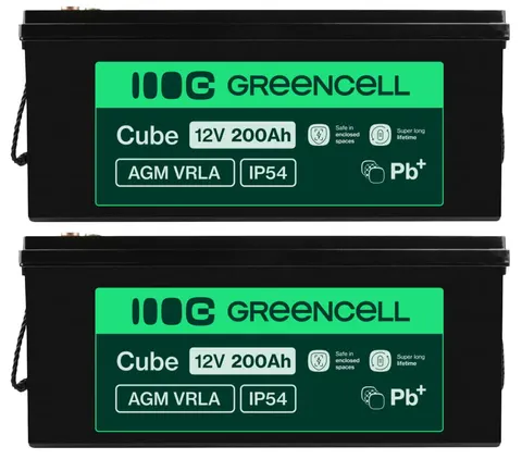 2 x akumulator Green Cell AGM VRLA 12V 200Ah