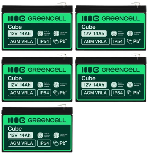 5 x akumulator Green Cell AGM VRLA 12V 14Ah