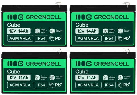 4 x akumulator Green Cell AGM VRLA 12V 14Ah