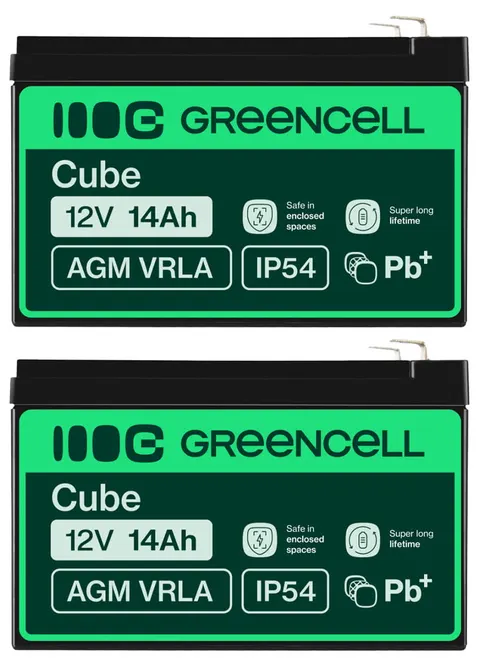 2 x akumulator Green Cell AGM VRLA 12V 14Ah