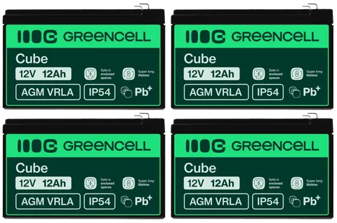4 x akumulator Green Cell AGM VRLA 12V 12Ah
