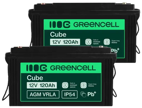 2 x akumulator Green Cell AGM VRLA 12V 120Ah