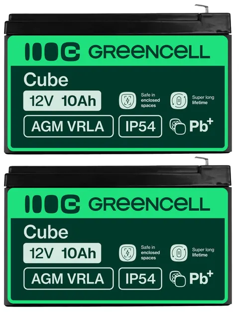 2 x akumulator Green Cell AGM VRLA 12V 10Ah