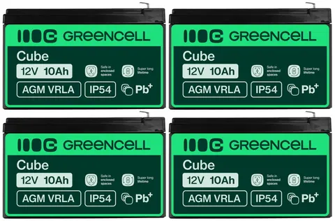 4 x akumulator Green Cell AGM VRLA 12V 10Ah