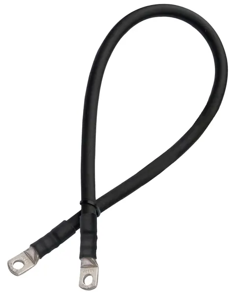 Czarny przewód do łączenia akumulatorów oczko M10-oczko M10 – 100cm 35mm2