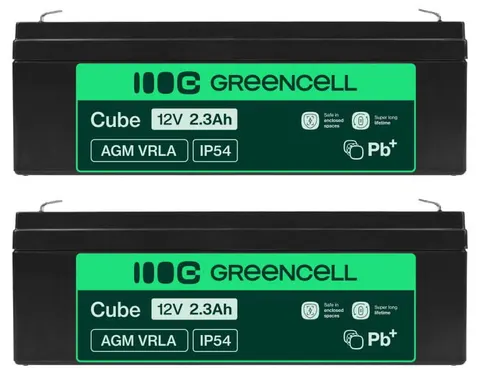 2 x akumulator Green Cell AGM VRLA 12V 2.3Ah